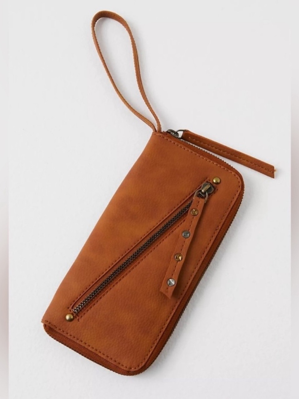 FREE PEOPLE Vegan Distressed Wristlet